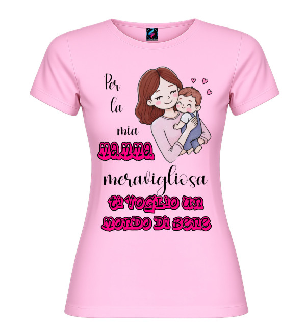 T-shirt mamma meravigliosa | Ti voglio un mondo di bene