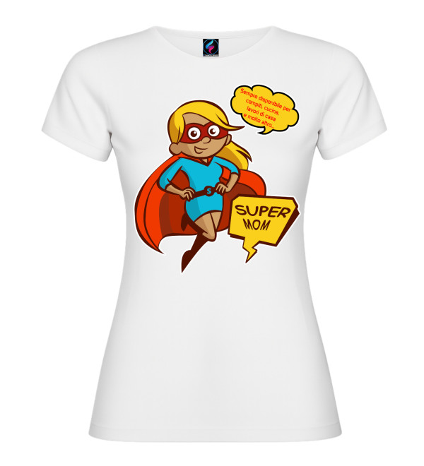 T-shirt “Super Mom” | Regalo mamma divertente