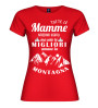 T-shirt mamma amante montagna | Frase divertente outdoor