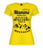 T-shirt mamma amante montagna | Frase divertente outdoor
