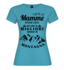 T-shirt mamma amante montagna | Frase divertente outdoor