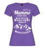 T-shirt mamma amante montagna | Frase divertente outdoor