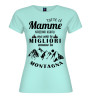 T-shirt mamma amante montagna | Frase divertente outdoor