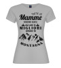 T-shirt mamma amante montagna | Frase divertente outdoor