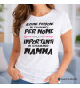 T-shirt donna in puro cotone “Mi chiamano mamma” | Idea regalo mamma