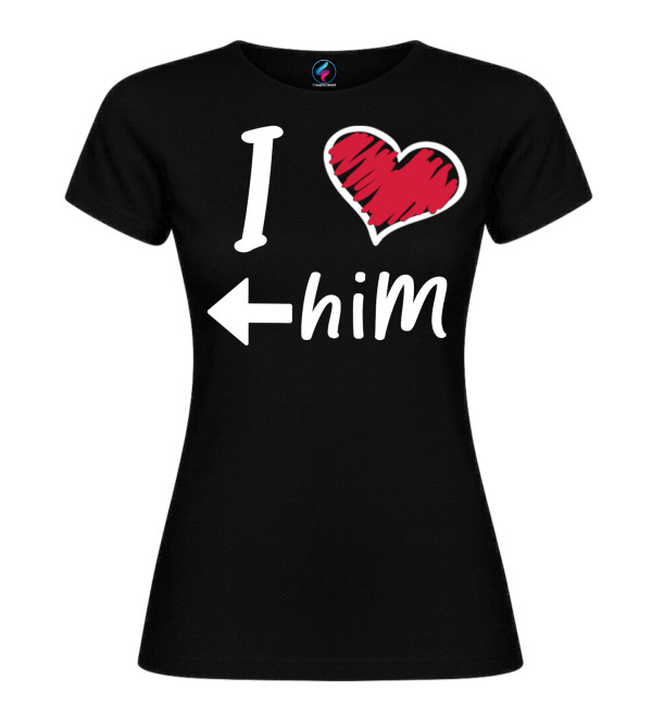 Magliette coppia fidanzati | I Love Her / I Love Him