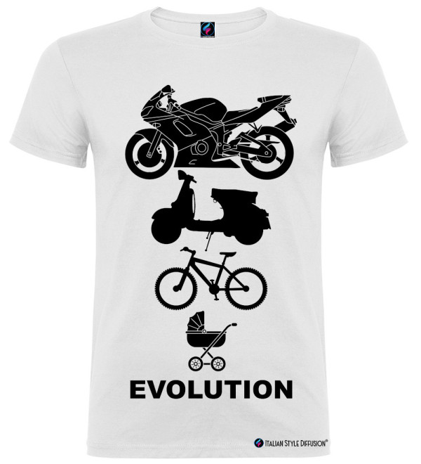 Evolution coppia | Moto Vespa Bici Passeggino T-shirt