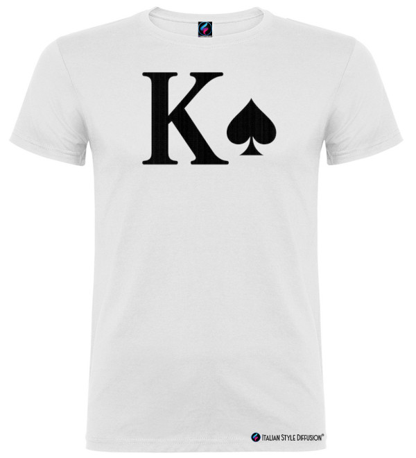 Q♥ K♠ | Magliette coppia carte Queen e King
