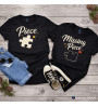 Magliette coppia Puzzle Piece Missing Piece T-shirt coordinate lui e lei colore nero