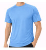 T-shirt tecnica runner unisex celeste sky blue