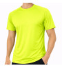 T-shirt tecnica runner unisex giallo fluorescente