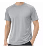 T-shirt tecnica runner unisex grigio chiaro