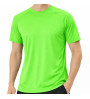 T-shirt tecnica runner unisex verde fluorescente