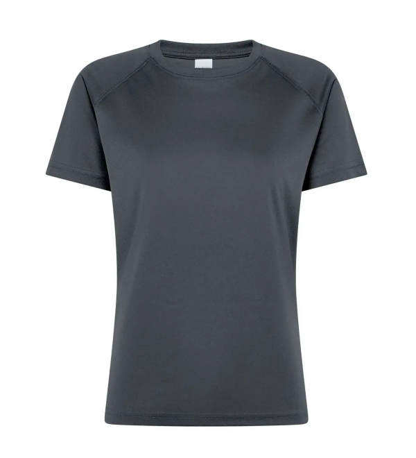 T-shirt tecnica donna personalizzabile Runner Lady grigio antracite