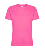 T-shirt tecnica donna personalizzabile Runner Lady rosa fluorescente