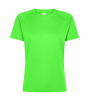 T-shirt tecnica donna personalizzabile Runner Lady verde fluorescente