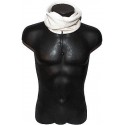 Scaldacollo in pile fascia berretto uomo donna sciarpa morbido bianco s