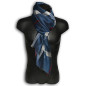 Pashmina sciarpa scarf uomo donna scozzese blu rosso bianco s