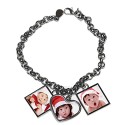 BRACCIALE BRACCIALETTO PERSONALIZZATO DONNA 3 INSERTI