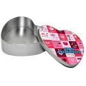 Scatola regalo in alluminio con cuore personalizzabile