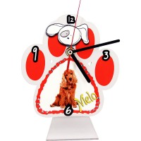 OROLOGIO DA TAVOLO PERSONALIZZATO STAMPA PERSONALIZZATA MASONITE PET CANE ZAMPA