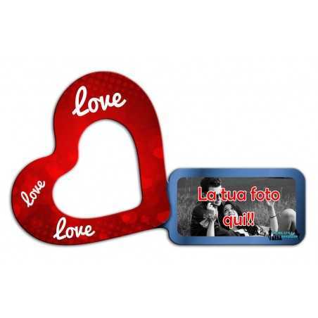 Porta tovagliolo in legno MDF a cuore personalizzato – Love San Valentino