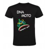 T-Shirt uomo nero DNA MOTO personalizzata fronte e retro