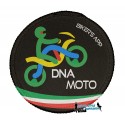 Patch DNA MOTO rotonda colore nero