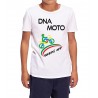 T-Shirt bambino bambina bianco DNA MOTO BASIC personalizzata