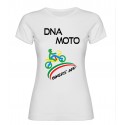 T-Shirt personalizzata donna bianco DNA MOTO basic