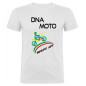 T-Shirt personalizzata uomo BIANCO DNA MOTO basic fronte