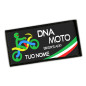Patch DNA MOTO rettagolare colore nero personalizzata