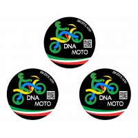 Set di 3 adesivi DNA MOTO...