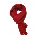 Sciarpa pasmina donna uomo unisex con frange morbida rosso