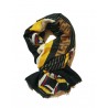 Sciarpa Pashmina Donna Uomo Unisex Fantasia Colorata Giallo Nero Marrone Bianco