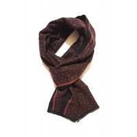 Sciarpa Pashmina Unisex Elegante Esagami Rosso Nero