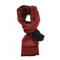 Sciarpa Pashmina Unisex Elegante Bicolore Rosso Nero