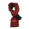 Sciarpa Pashmina Unisex Elegante Bicolore Rosso Nero