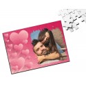 PUZZLE A4 PERSONALIZZATO RETTANGOLARE CON CUORI