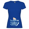 T-shirt Mamma Maschietto Baby Is Coming Premaman
