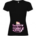 T-shirt Mamma Femminuccia Baby Is Coming Premaman