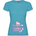 T-shirt Mamma Femminuccia Baby Is Coming Premaman