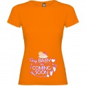 T-shirt Mamma Femminuccia Baby Is Coming Premaman