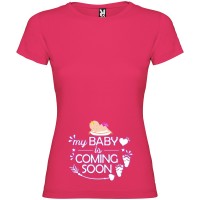 T-shirt Mamma Femminuccia Baby Is Coming Premaman