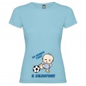T-shirt mamma da grande farò il calciatore