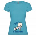 T-shirt mamma da grande farò il calciatore