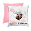 Cuscino Diamond quadrato personalizzato con foto