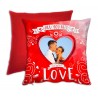 CUSCINO ALL YOU NEED IS LOVE ROSSO SAN VALENTINO