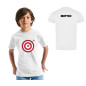 T-shirt in Puro Cotone Bambino Bimbo Fronte e Retro