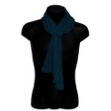 Pashmina seta sciarpa scarf uomo donna tinta unita basico colore blu